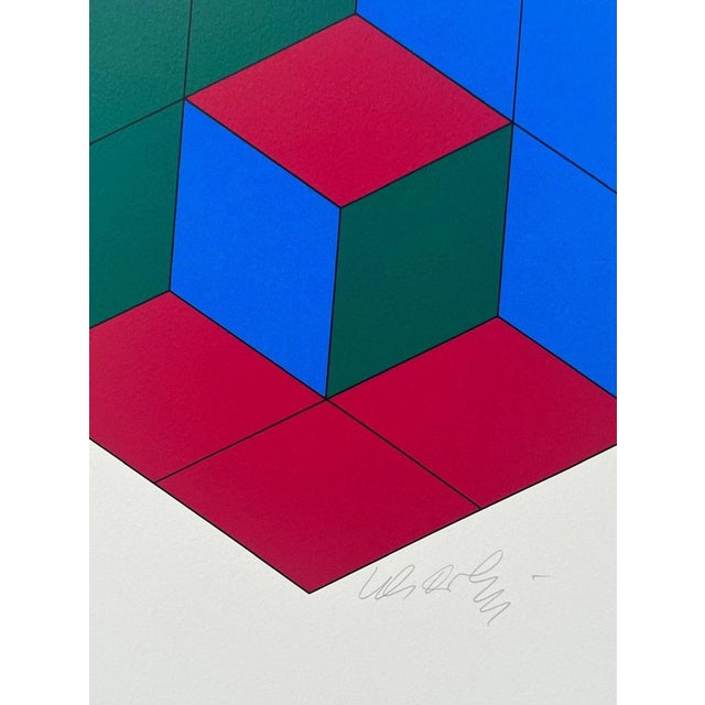 Victor Vasarely, Bi-Hexa, 1975, Silkscreen For Sale - Image 4 of 6