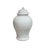 This elegant, monochrome white porcelain ginger jar captures a timeless aesthetic with its serene, monochromatic design....