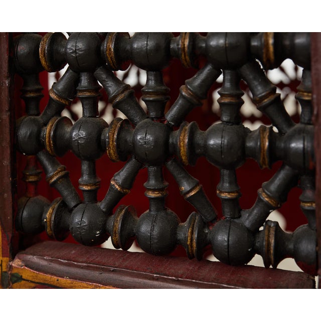 Mid 20th Century Moorish Middle Eastern Hexagonal Polychrome Drink Table For Sale - Image 5 of 12