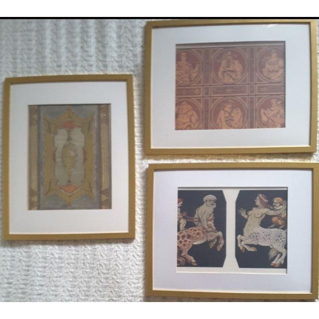 An extraordinary, ready-to-hang gallery collection of six (6) authentic turn-of-the-century Art Nouveau and Jugendstil...