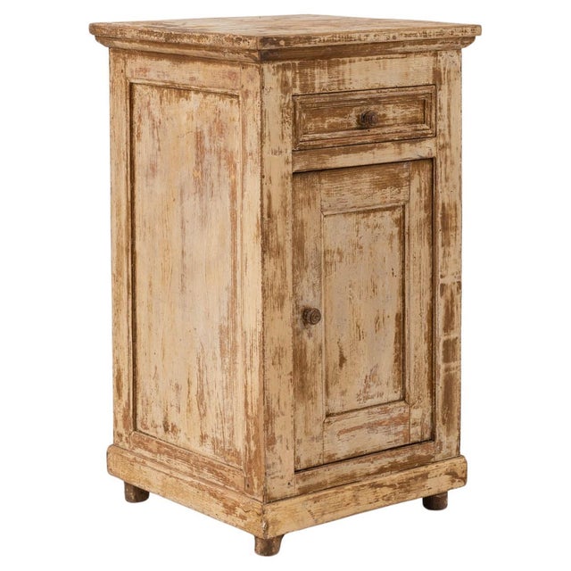19th Century French Wood Patinated Bedside Table For Sale - Image 15 of 18