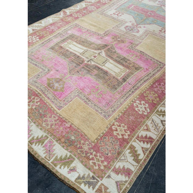 Tan Turkish Vintage Rug 5'3" x 11'11" #21119 For Sale - Image 8 of 8