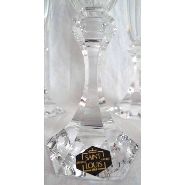 1980s 1980s Saint-Louis 'Chambord' Crystal Champagne Flute For Sale - Image 5 of 8