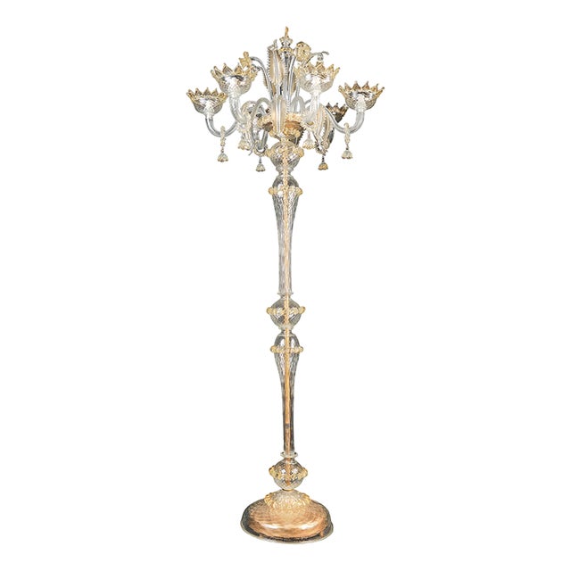 Murano Glass Floor Lamp, 1960s For Sale