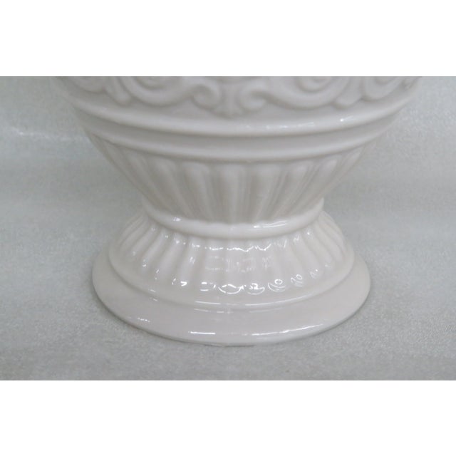 Lenox Porcelain Athenian Collection Grecian Ivory Embossed Vase For Sale In Miami - Image 6 of 12