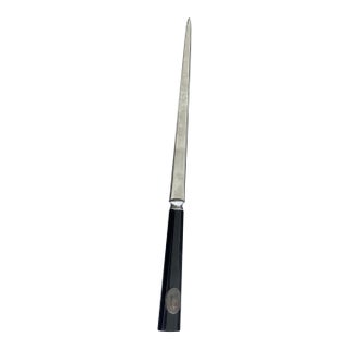 Vintage Letter Opener With Sterling Letter C For Sale