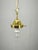 Elegant Mid-Century Modern pendant light, produced in Czechoslovakia during the 1970s. The design centers around a large...