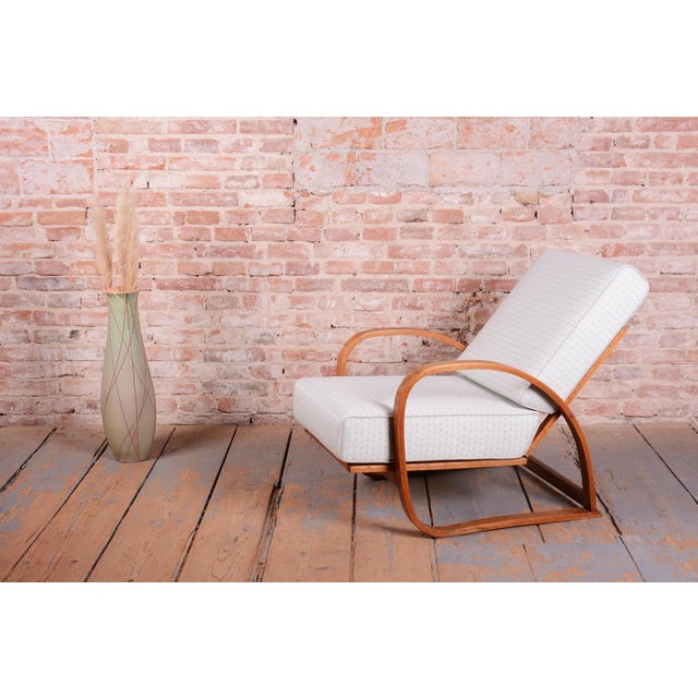 Art Deco Adjustable Armchair by J. Halabala for Up Závody, Czech, 1930s For Sale - Image 15 of 18