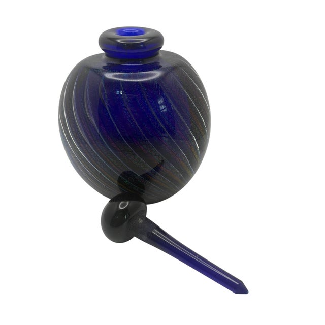 Robert Eickholt Robert Eickholt Dichroic Art Glass Scent Bottle For Sale - Image 4 of 11