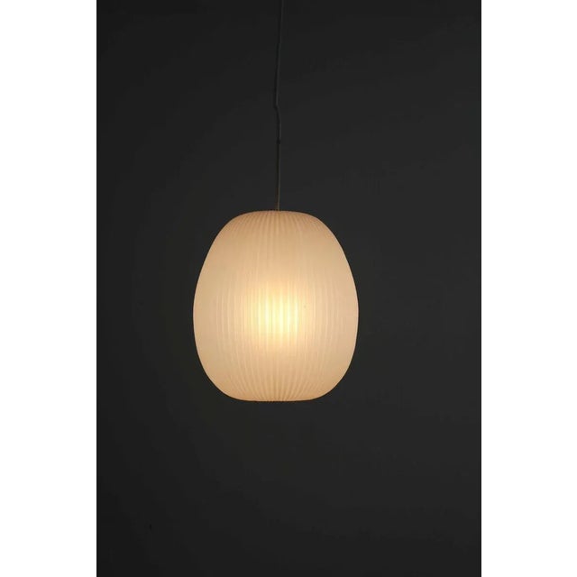 Pleated Cocoon Pendant Lamp by Aloys Gangkofner for Erco, 1960s For Sale - Image 6 of 7