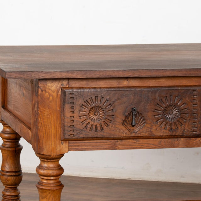 Early 20th Century Console Table With Three Drawers, Portugal For Sale - Image 9 of 15