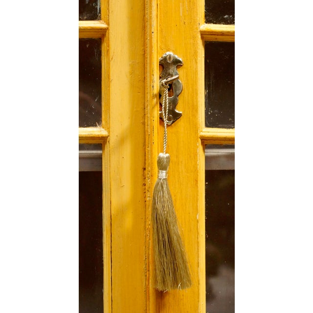 Hollywood Regency Regency Ochre Astral Glazed Display Cabinet, 1820 For Sale - Image 3 of 12