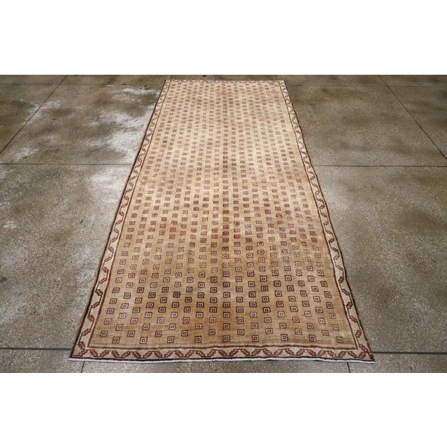 Galerie Shabab Collection Mid-20th Century Turkish Anatolian Wide Gallery Runner For Sale - Image 4 of 10