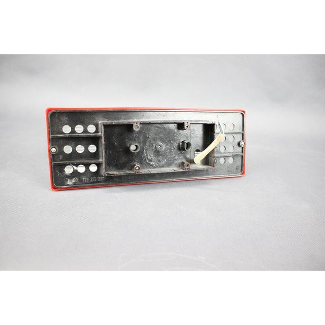 1970s Space Age Wall Lamp with Red Plastic and Glass, Czechoslovak, 1970s For Sale - Image 5 of 11