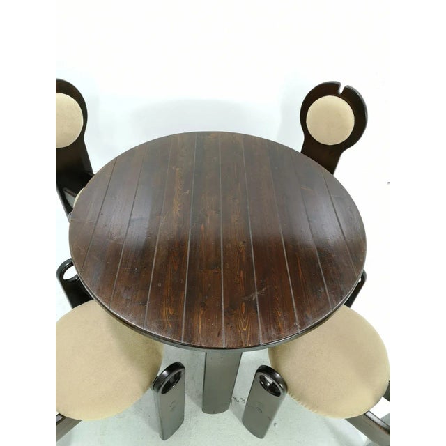 1970s Dining Table and Chairs by Rudolg Szedleczky, Set of 5 For Sale - Image 5 of 10