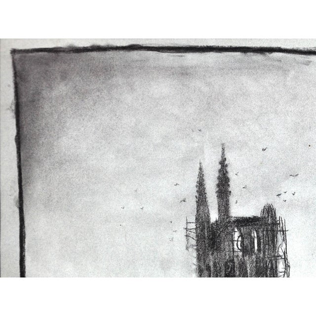 Leopold Halvoet, World War 1 Ww1 Trench Art, Belgian Soldier, Arras, France, 1915, Charcoal & Paper, Framed For Sale - Image 6 of 18