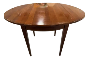 1960s L. Hitchcock Stenciled Drop Leaf Table