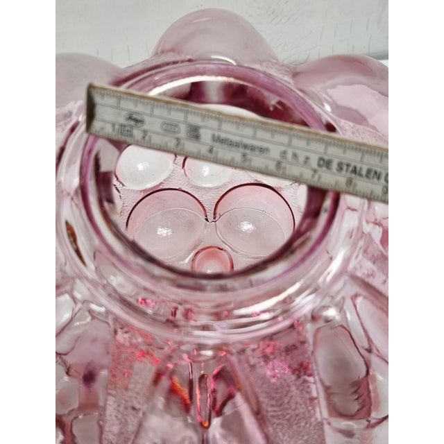 Pink Large Rose Bubble Lamp Shade by Helena Tynell and Heinrich Gantenbrink for Limburg, 1960s For Sale - Image 8 of 12