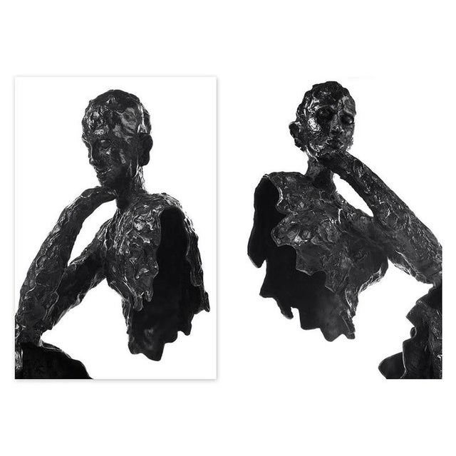 Bronze Sculpture Bookends, Set of 2 For Sale - Image 4 of 5