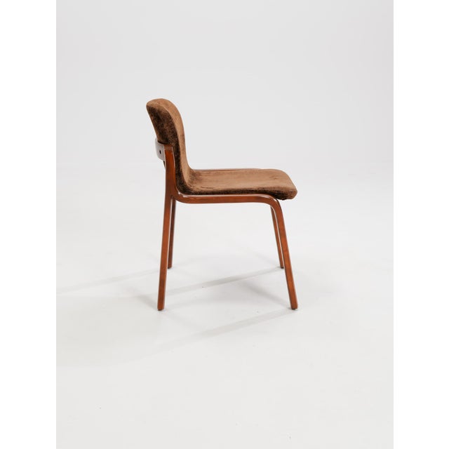 1980s Vintage Italian Wooden Chairs, 1980s, Set of 5 For Sale - Image 5 of 11