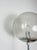 Mid-Century Modern Vintage German Space Age Chrome Floor Lamp with Textured Glass Globe from Hustadt Leuchten, 1970s For Sale - Image 3 of 12