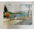 Early 20th Century Isidore Rosenstock Signed Aquatint - "Beautiful Scenery" Terrace Landscape 21x27 For Sale - Image 4 of 12