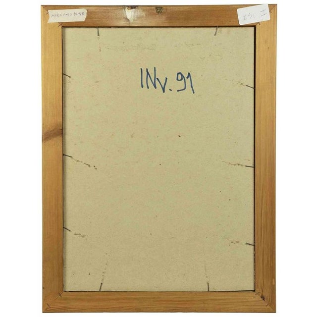 Signal 1 is a contemporary artwork realized by Leo Guida in 1970s Mixed colored ink and watercolor on paper. Hand signed,...