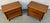 Mid-Century Modern Pair of Mid-Century Walnut Nightstands With Sculpted Drawer Pulls For Sale - Image 3 of 15