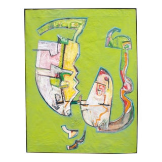 Abstract Oil on Canvas Painting by James L. Bruch For Sale