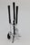 Mid Century Chrome and Wood Fireplace Tools For Sale - Image 4 of 17
