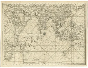 Antique Map of South East Asia, 1726