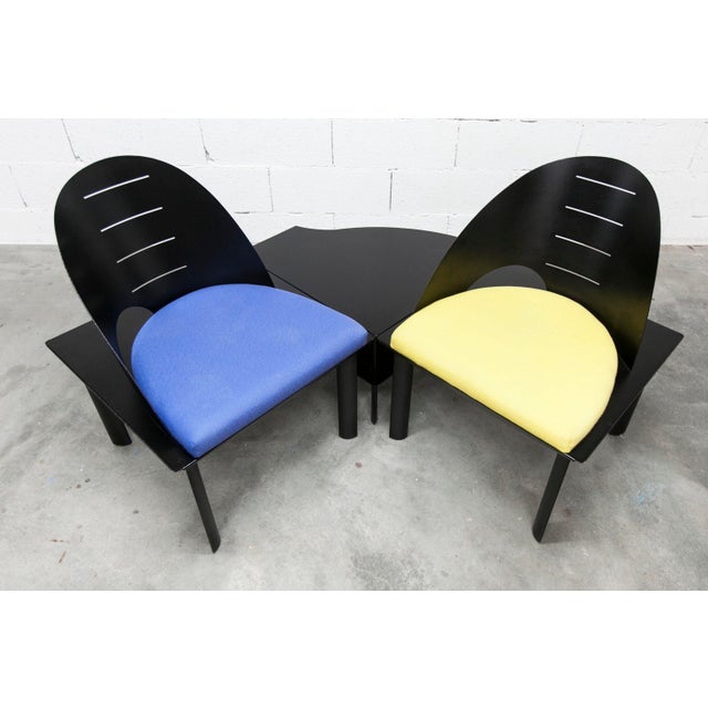 Armchairs and Coffee Table by Patrice Bonneau Genexco, 1980, Set of 3 For Sale - Image 12 of 18