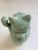 Mid 20th C. Gumps of San Francisco Celadon Glazed Porcelain Maneki-Neko Lucky Cat Figure For Sale In Seattle - Image 6 of 9