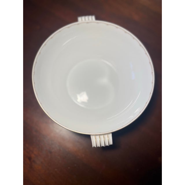 Art Deco Vintage Meito China Serving Bowl For Sale - Image 3 of 6