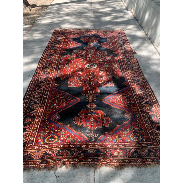 Late 19th Century 1880s, Handmade Antique Persian Luri Rug 5.8' X 10.7' For Sale - Image 5 of 14