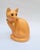 Salmon Pink Ceramic Cat with Cabochon Necklace from Longwy, 1950s For Sale - Image 11 of 11