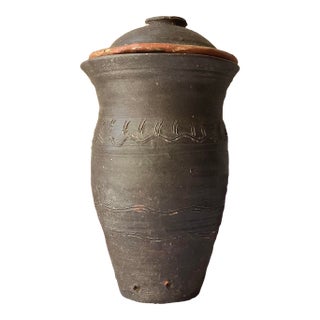 Antique Chinese 19th C. Ryukyu Kingdom Tsuboya Urn, 21" Tall, 18.2 LBS For Sale