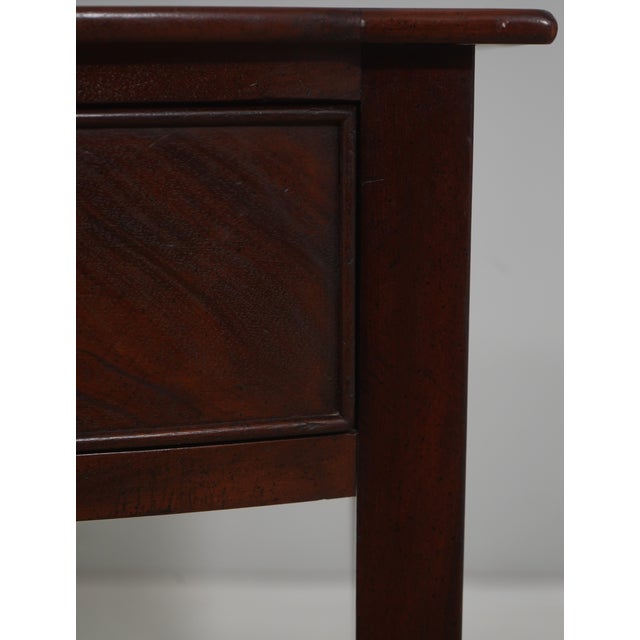 Wright Table Co. Mahogany Federal Style 2 Drawer End Table Server For Sale - Image 14 of 18