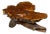 Live Edge Redwood America Coffee Table with Rustic Character, Vintage For Sale
