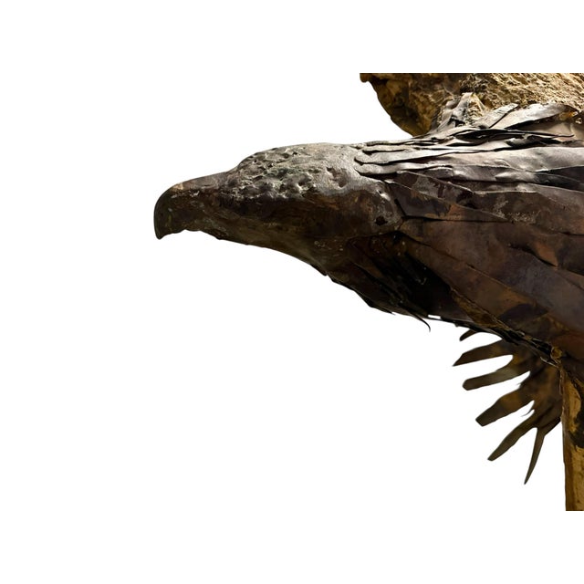 Late 20th Century Monumental Lubomir Tomaszewski Signed Wood and Copper Bird Sculpture Seven Feet Tall For Sale - Image 10 of 18