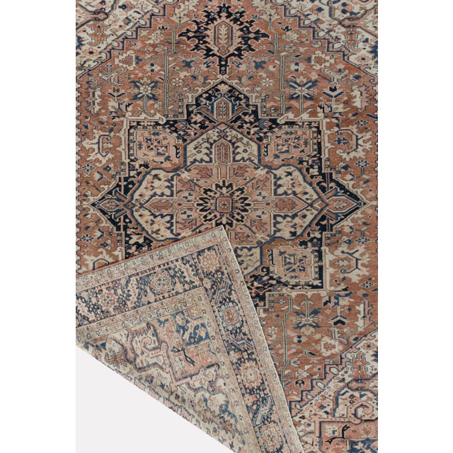 Vintage Heriz Rug 9'2 X 12'11 For Sale - Image 17 of 17