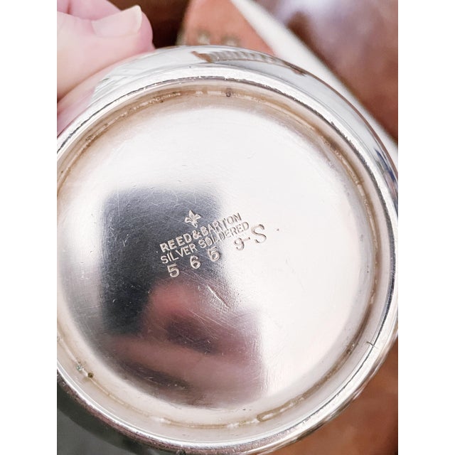 Reed & Barton 1930 Silver Plated Bowl From Burlington Route Railroad For Sale - Image 4 of 4