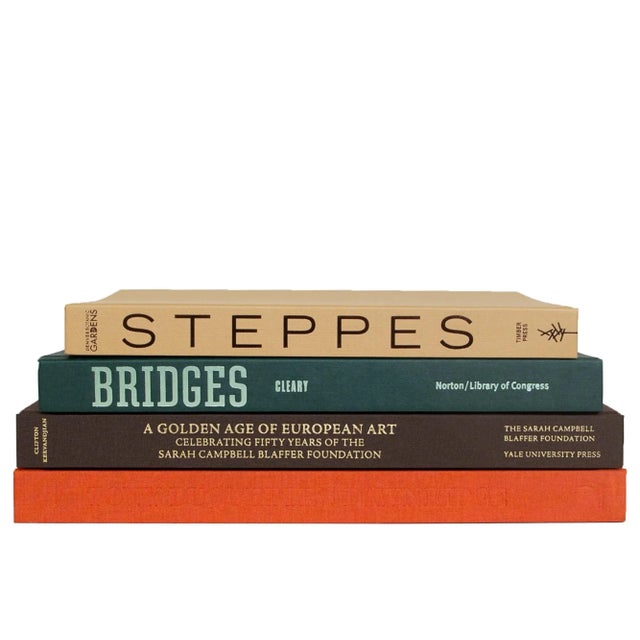 Modern Cabin ColorStak. S/4. Features a blend of four authentic hardback books published 1990-Present all displayed in a...