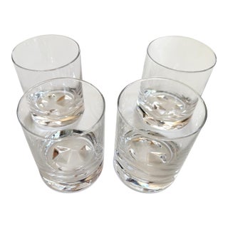 Vintage Set of 4 Tapio Wirkkala Ice Breaker Low Ball Glasses by Iittala, Made in Finland For Sale