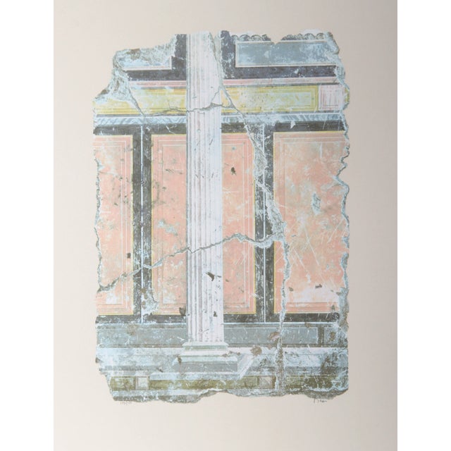 Peter Saari -Yellow Fragment With Column I For Sale