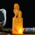 Vintage Chinese Carved Yellow Stone Seal With Guardian Lion Finial For Sale - Image 9 of 9