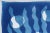 2025, Art Deco Style, Ocean Shapes, Unique Monotype - Cyanotype on Watercolor Paper of Algae With Bubbles in Blue Tones by Kinf of Cyan For Sale - Image 4 of 8