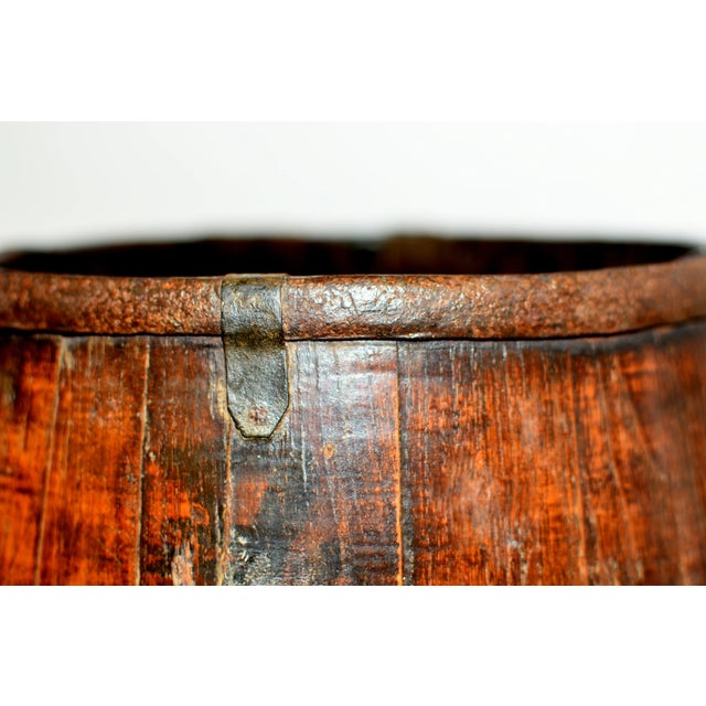 19th Century Chinese Grain Holder Basket Marked For Sale - Image 9 of 17