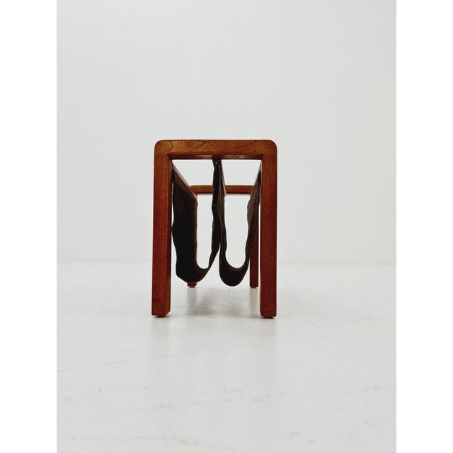 Brown Mid-Century Danish Teak Magazine Rack by Salling Stolefabrik, 1960s For Sale - Image 8 of 11