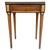 Wood Neoclassical Mahogany Side Table With Fluted Legs And Green Marble, 1920s For Sale - Image 7 of 18